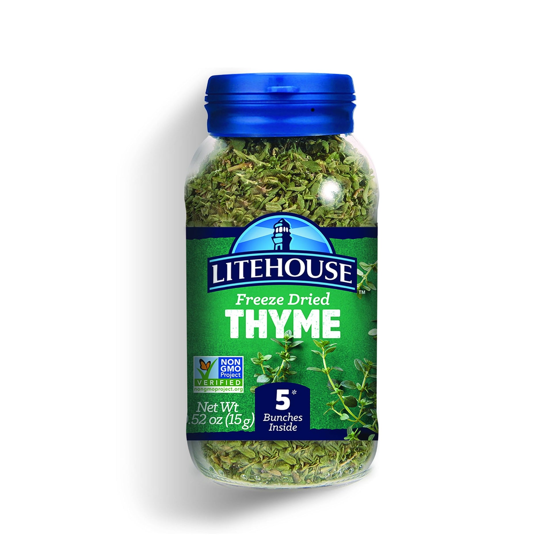 LITEHOUSE Freeze Dried Thyme - Organic Thyme Seasoning, Non-GMO, Gluten-Free - 0.52 Ounce (Pack of 1)