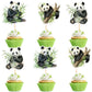 Ercadio 24 Pack Panda Cupcake Toppers Panda Cupcake Picks Animal Cupcake Picks Panda Birthday Cupcake Decorations for Baby Showe