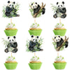 Ercadio 24 Pack Panda Cupcake Toppers Panda Cupcake Picks Animal Cupcake Picks Panda Birthday Cupcake Decorations for Baby Showe
