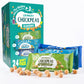 Happy Snack Company Crunchy Chickpeas Classics Variety Pack (Pack of 24 1oz) Classic Sea Salt x 8 Lime & Cracked Pepper x8 Sea S