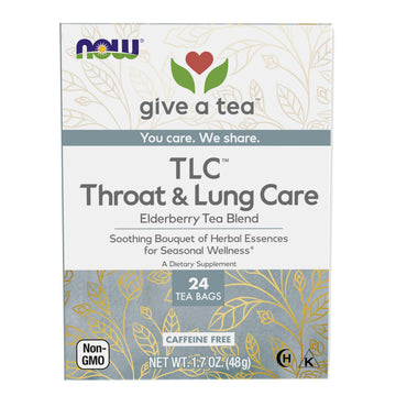 NOW Foods, TLC™ Tea, Seasonal Well-Being, Soothing Bouquet of Herbal Essences, Caffeine-Free, enhanced Unbleached Tea Bags with our no-staples design, 24-Count