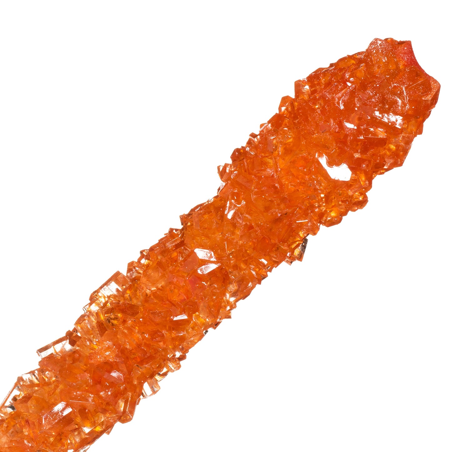Orange Rock Candy Sugar Sticks - Orange Flavored - 24 Individually Wrapped Candy