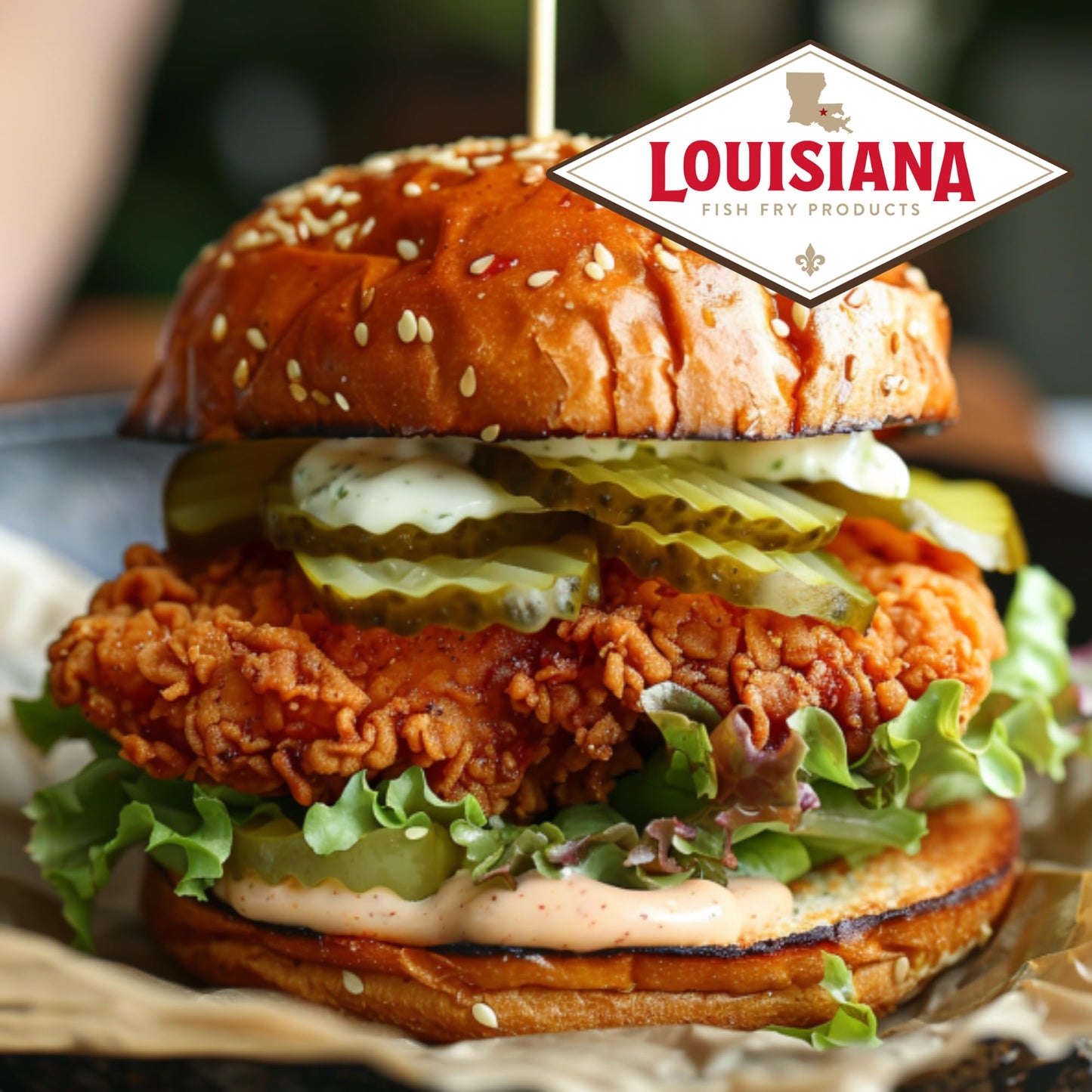 Louisiana Seasoned Chicken Fry Batter 9 Oz (Pack Of 12) - Crispy Southern Coating Mix For Fried Chicken - Delicious And Convenient Coating Filled With Cajun Flavor - Easy To Make Recipe - Just Add Water