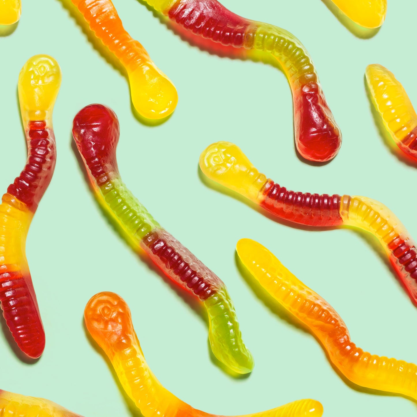 Black Forest Gummy Worms Candy, Made with Real Fruit Juice, 22oz Resealable Bag