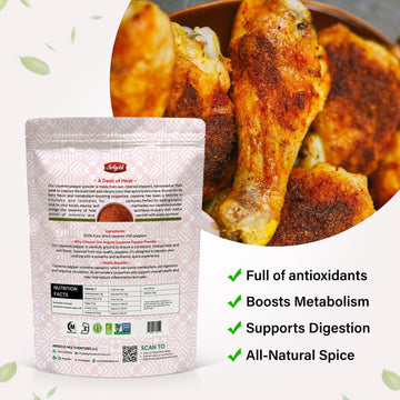 Arigold Cayenne Pepper Powder, 100% Natural, Non-GMO, Gluten-Free, 16 Ounce Resealable Bag