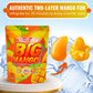 (3 Packs) MetaVita - Big Mango Gummy Candy - Individually Wrapped Peelable Mango Gummies with Real Puree - Chewy, Gluten-Free -