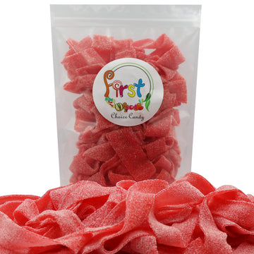 All Color Sour Gummy Belts (Strawberry, 2 Lb)