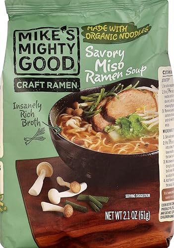 Mikes Mighty good Ramen Miso Savory Pillow Pack 2.1 Ounce