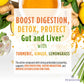 Picknature Usda Organic Happy Tummy Tea - Digestive Tea With Lemongrass, Turmeric, Ginger Tea Freshly Picked From Thailand| 60 T
