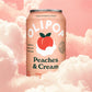 OLIPOP Prebiotic Soda Pop, Peaches & Cream, A New Kind of Soda Packed with Prebiotics, Fiber, and Botanicals, Gluten Free, Vegan