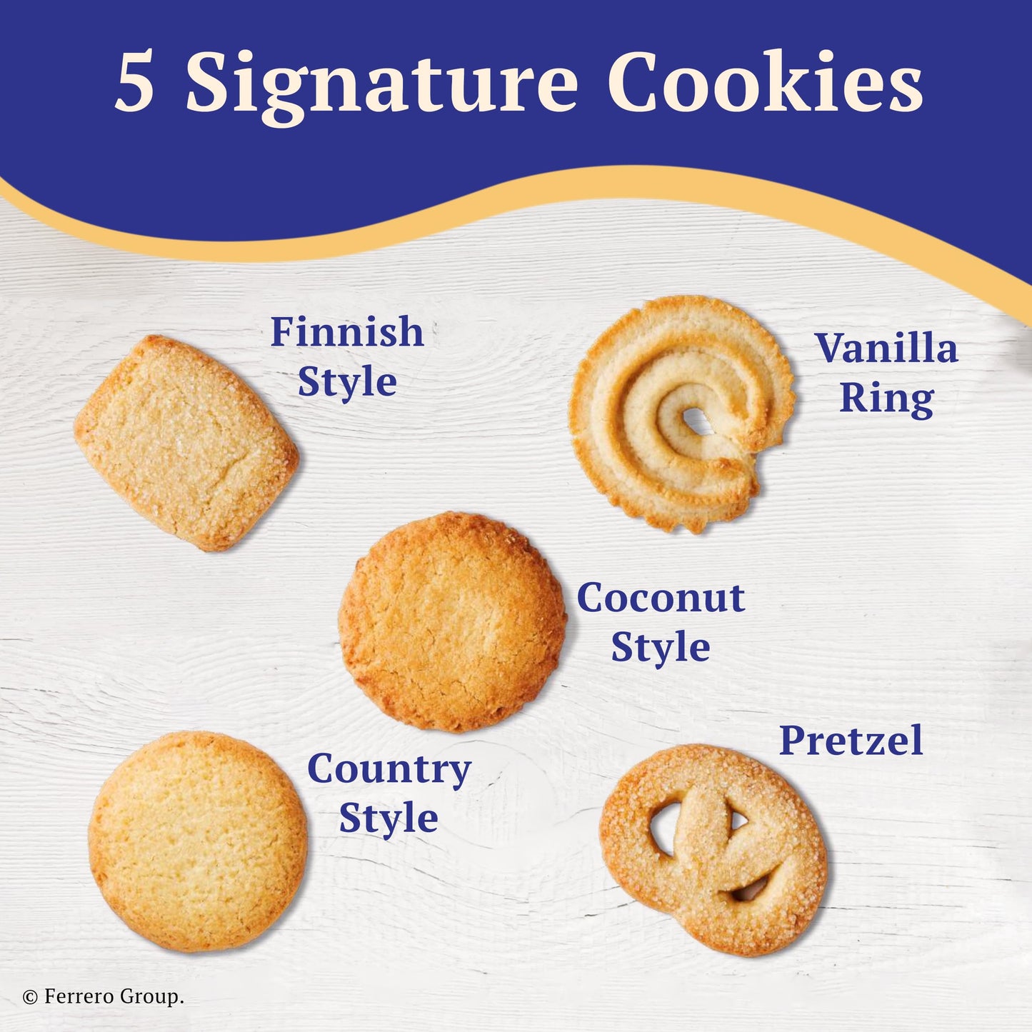 Royal Dansk Garden Cookie Collection & Danish Butter Cookies, 4-Pack, Includes Two 12 Oz And Two 10.6 Oz Tins