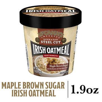 Mccann 'S Instant Oatmeal Cup, Maple Brown Sugar, 1.9 Ounce (Pack Of 12)