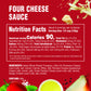 Raos Homemade Four Cheese Pasta Sauce, Tomato Sauce, Keto Friendly, 24 oz, All Purpose, Premium Quality Tomatoes from Italy