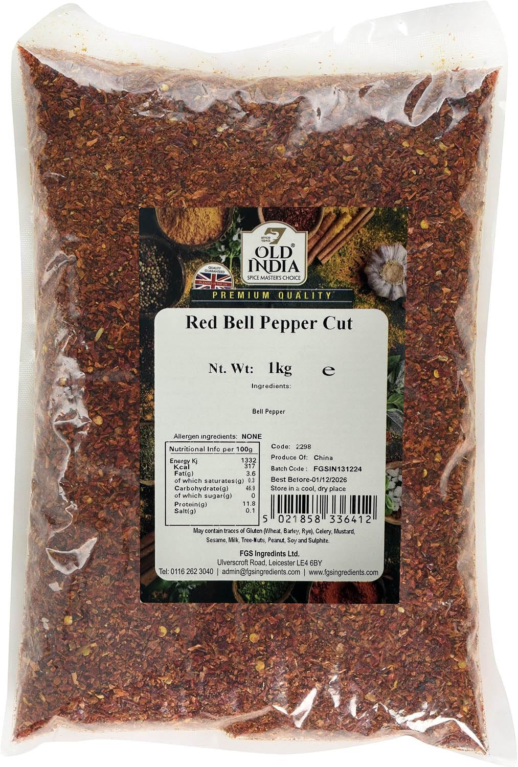 Old India Red Bell Pepper Cut 1 Kg