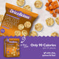 Drizzilicious Mini Rice Cakes Salted Caramel, Vegan & Gluten Free, Healthy Snack, 0.74 oz (Pack of 10), Only 90 Calories per Bag