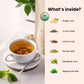 Gardenika Organic Digestive Loose Leaf Tea, Herbal Blend with Dandelion, Ginger, Peppermint, Licorice - 4 oz, Caffeine-Free