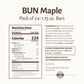 Pearson'S Maple Bun Cluster Bar | Roasted Peanuts, Real Milk Chocolate, And Maple Nougat | Pack Of 24 |Individually Wrapped