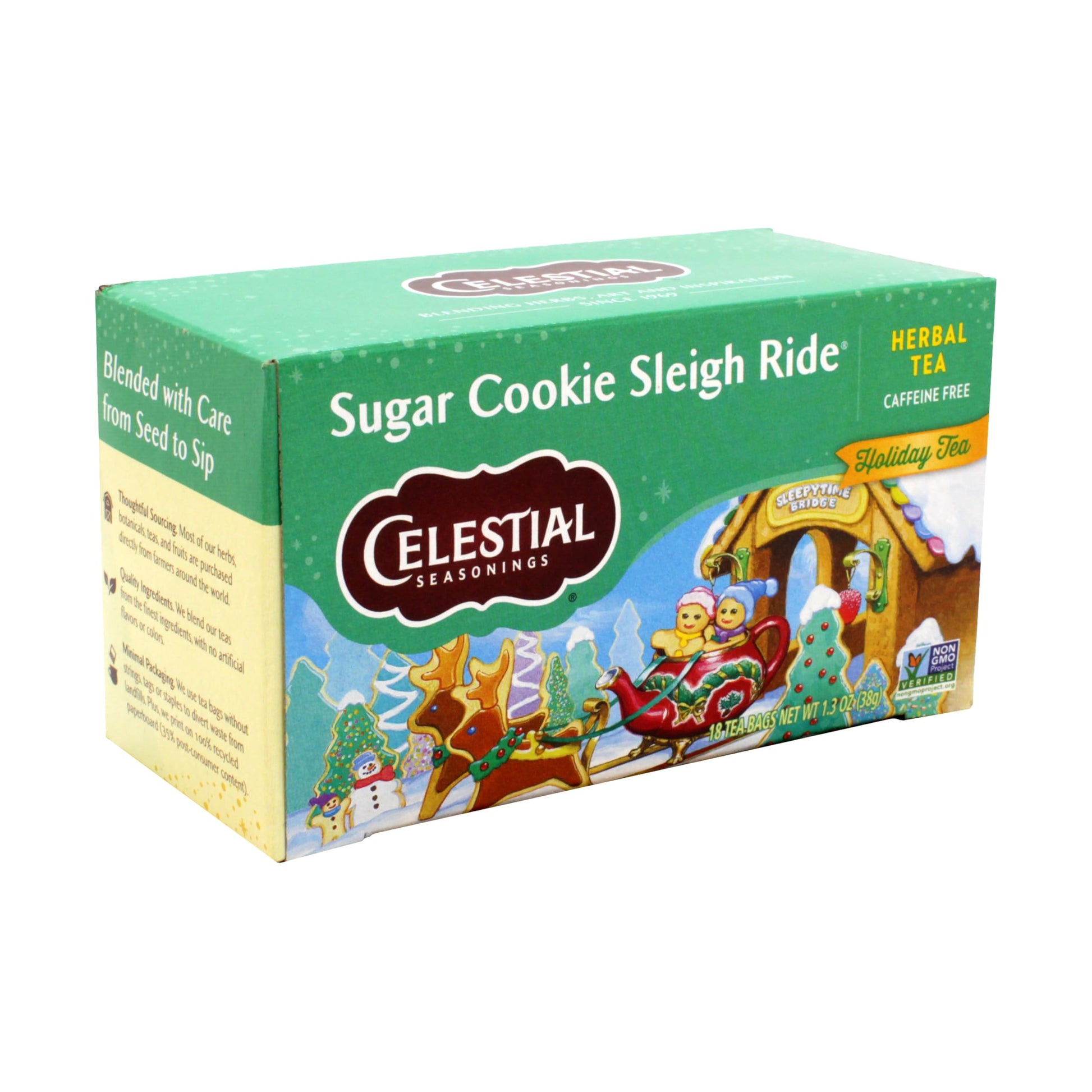 Celestial Seasonings Sugar Cookie Sleigh Ride Tea Bags  20 Ct