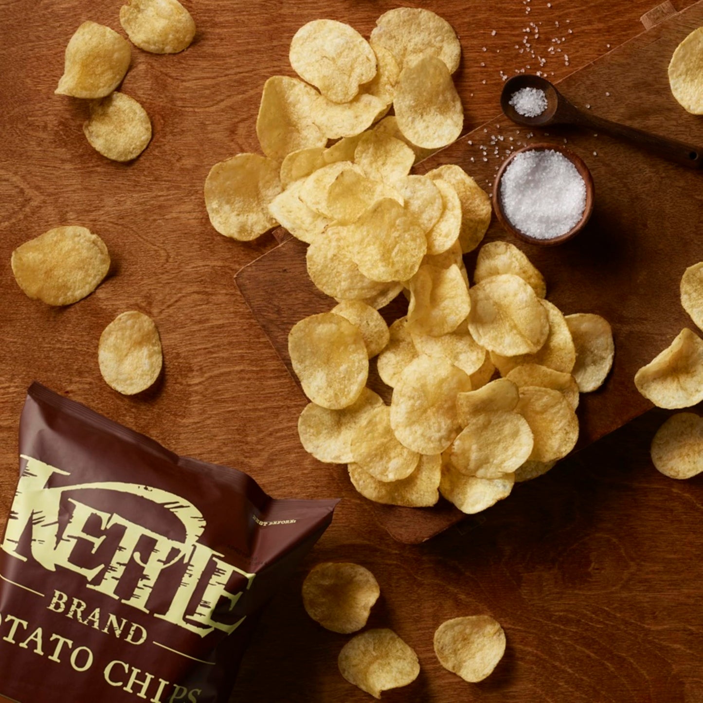 Kettle Brand Potato Chips, Sea Salt Kettle Chips, Snack Bag, 2 Oz (Pack Of 6)