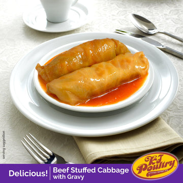 Kosher For Passover Gluten Free Meals, Beef Stuffed Cabbage Rolls In Gravy (1 Pack) Mre Meat Ready To Eat, Prepared Entree Fully