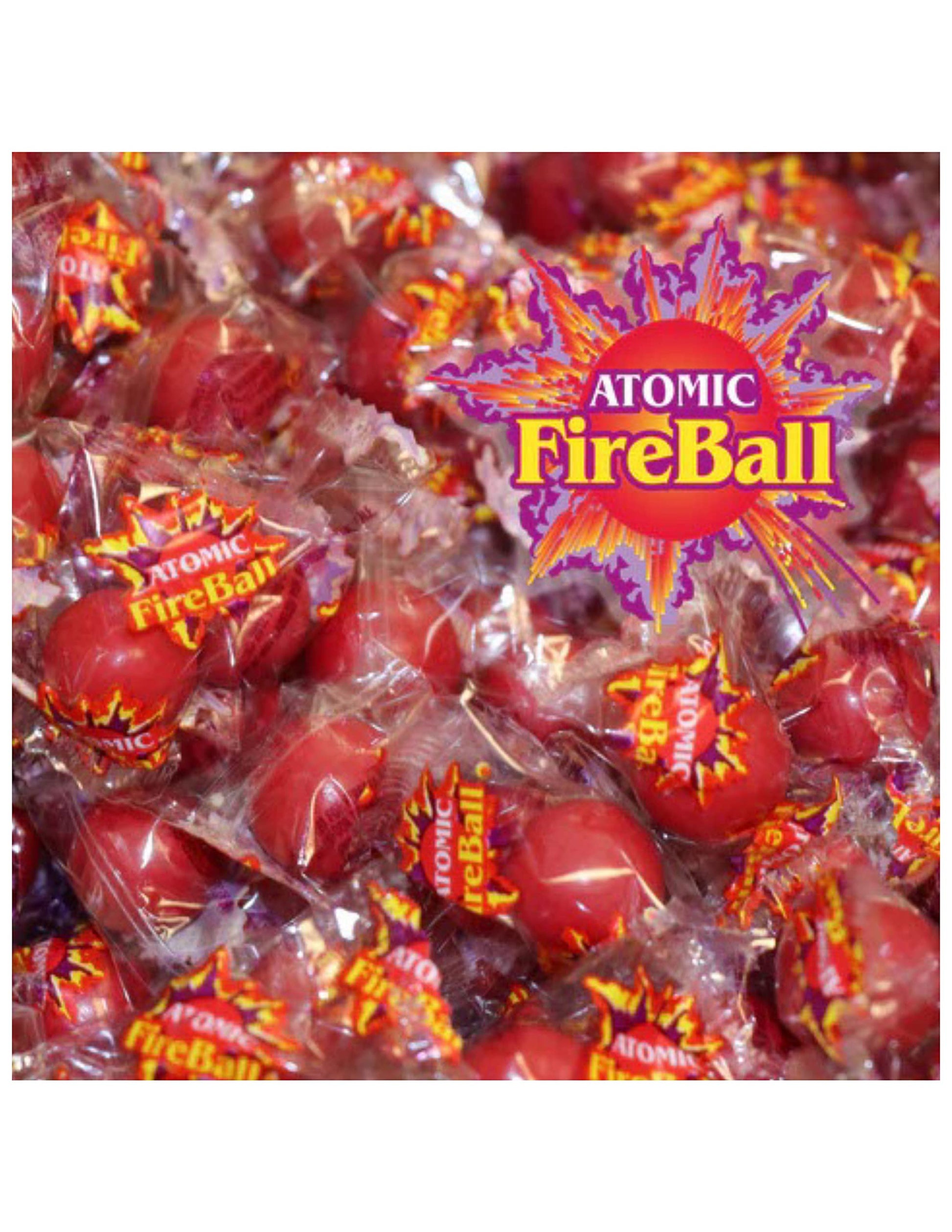 Atomic Fireball Candy - 1 Lb Bag - Individually Wrapped - Queen Jax - Bulk Candy - Red Candy - Hot Jawbreakers- Red Hot Cinnamon