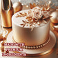 Confect Metallic Champagne Gold Fondant | Christmas Fondant | Edible Fondant | Chefs Choice Fondant For Cake Decorating | Fondant For Cake | Vegan, Gluten-Free, Nut-Free, Palm Oil-Free – 8.8 Oz