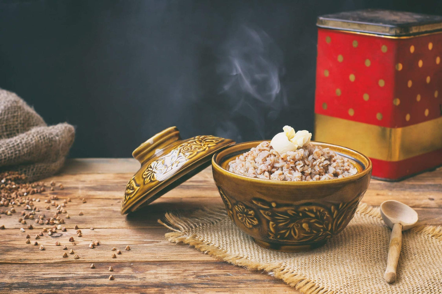 Food to Live Buckwheat Kasha, 2 Pounds - Grechka, Toasted Whole Groats, Made from Hulled Seeds, Kosher, Bulk. Rich in Dietary Fi