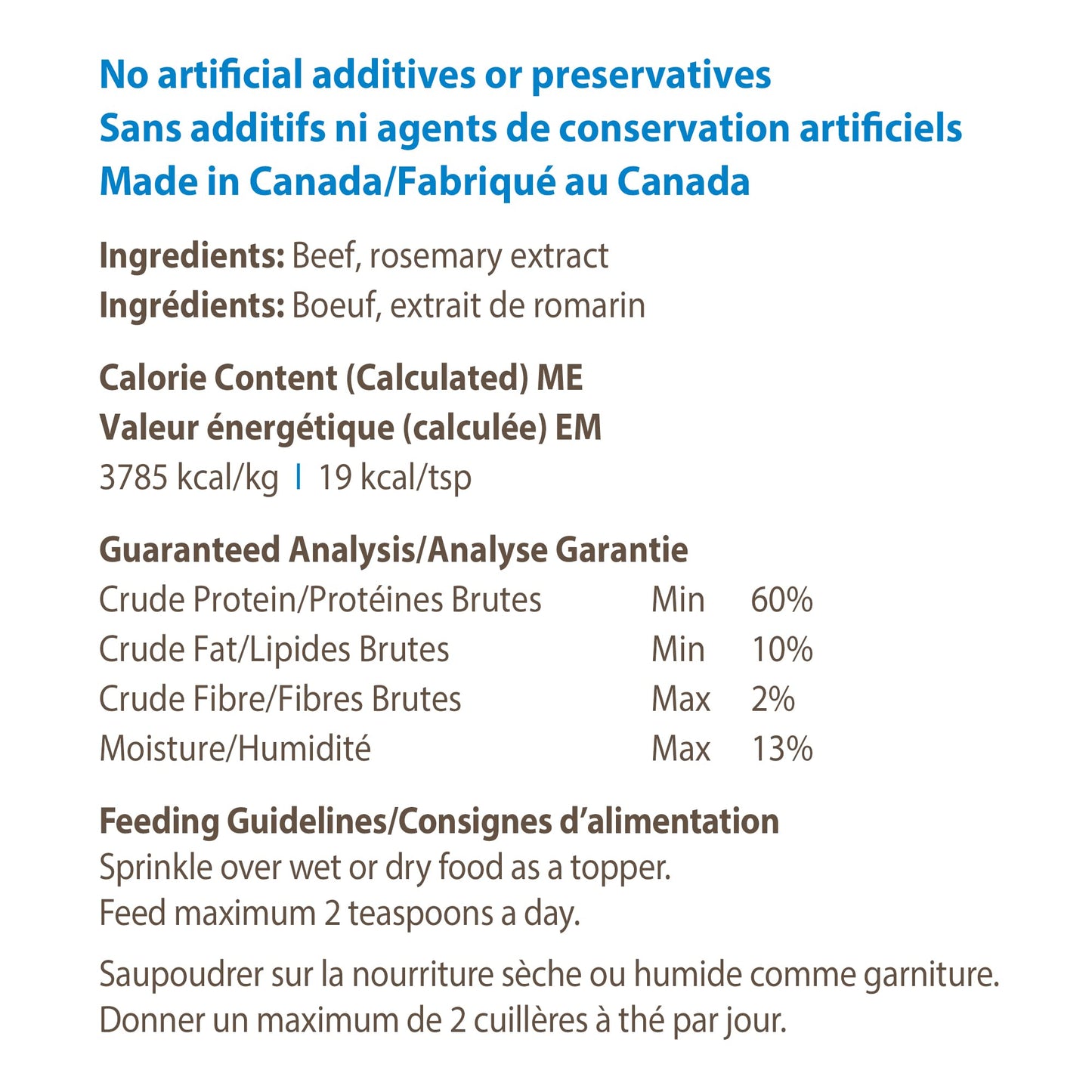 Caledon Farms Beef Sprinkles Dog Food Topper - 120g (1 Pack)