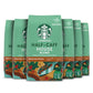 Starbucks Ground Coffee Medium Roast Half-Caff House Blend 100% Arabica 12 oz (Pack of 6)