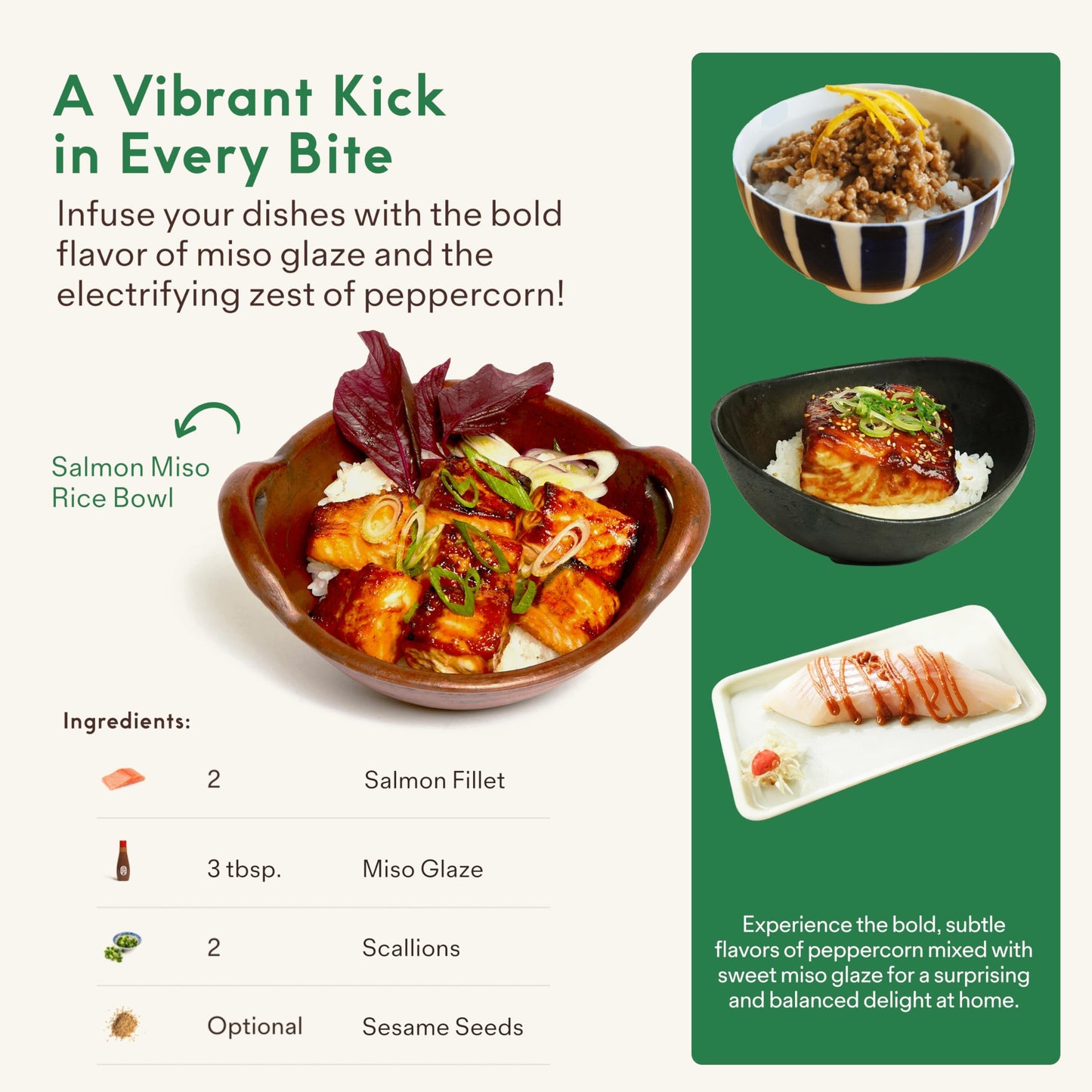 Cabi Miso Glaze - Japanese BBQ Sauce with Unique Peppery Note - 2 Pack Squeeze Bottles