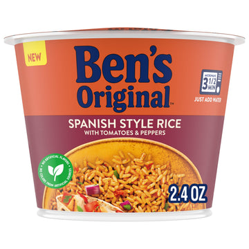 BenS Original Spanish Style Rice Single Serve Cup, Snack Or Side, Microwave In 3.5 Minutes, 2.4 Oz (Pack Of 8)