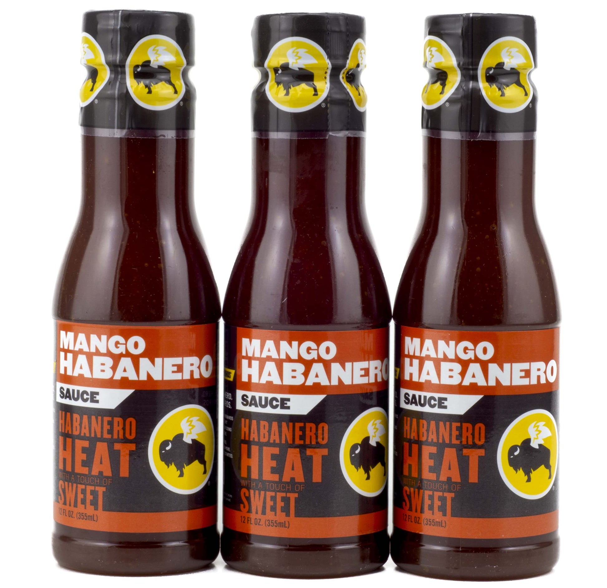 Buffalo Wild Wings Barbecue Sauces - Mango Habanero, 12 Fl Oz (Pack of 3)
