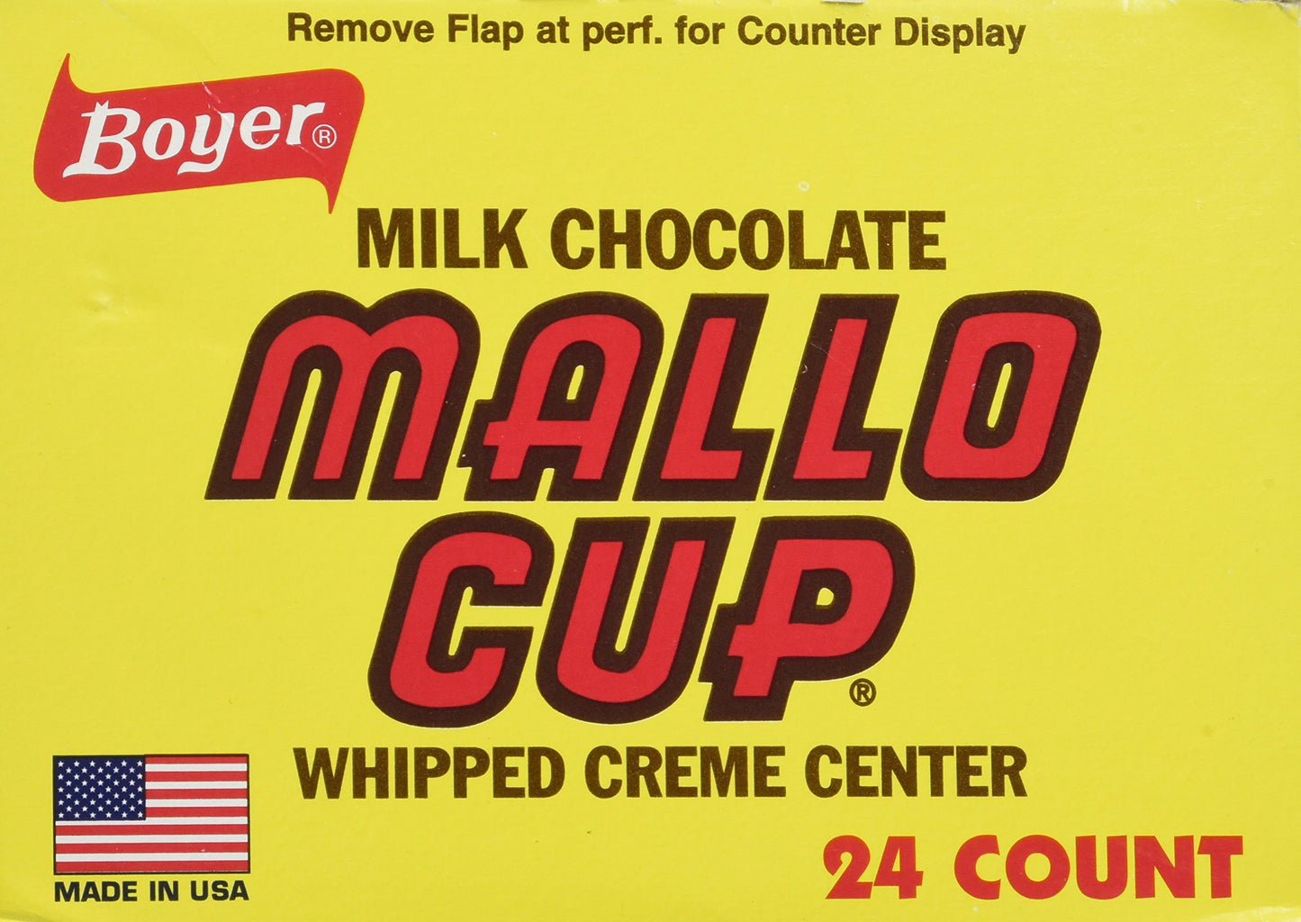 Boyer Mallo Cups - 24 Count, 1.5 Ounces Each, Chocolate-Covered Marshmallow