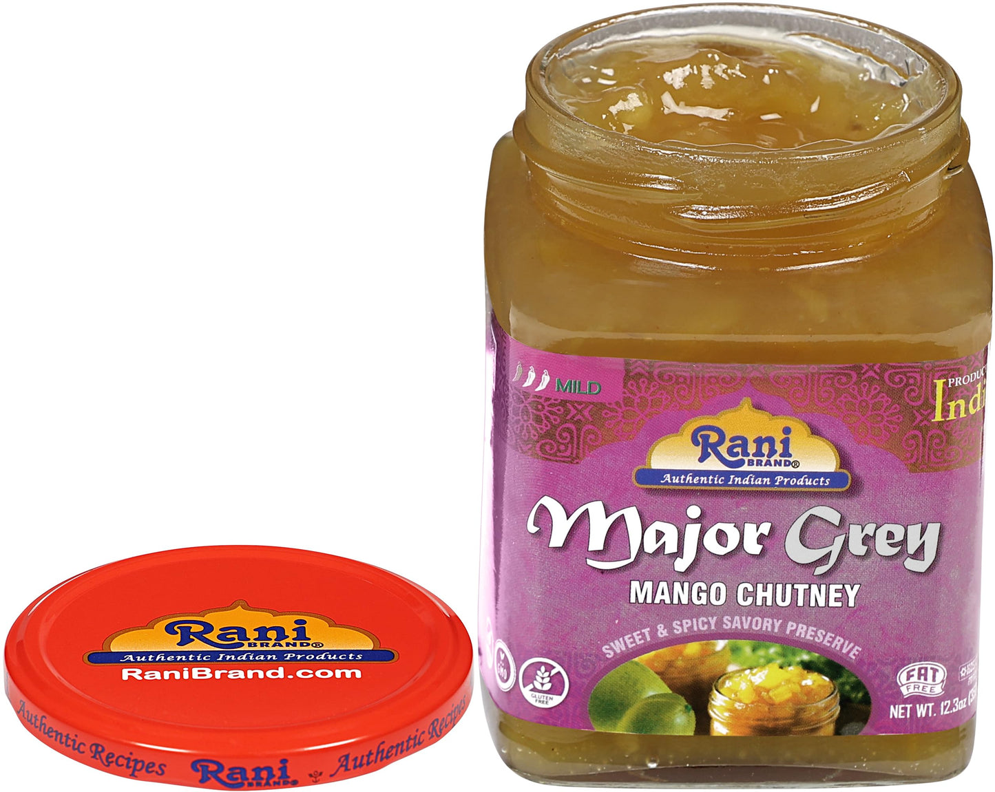 Rani Brand Mango Chutney, Vegan, Gluten Free, All Natural, 12.3 oz Glass Jar