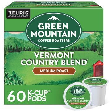 Green Mountain Coffee Roasters Vermont Country Blend Keurig Single-Serve K-Cup Pods, Medium Roast Coffee, 60 Count (6 Packs of 1