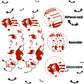 72Pcs Halloween Cupcake Toppers Supplies 36 Pcs Zombie Hand Tombstone Cupcake Toppers And 36 Pcs Horror Red Handprint Cupcake Wr