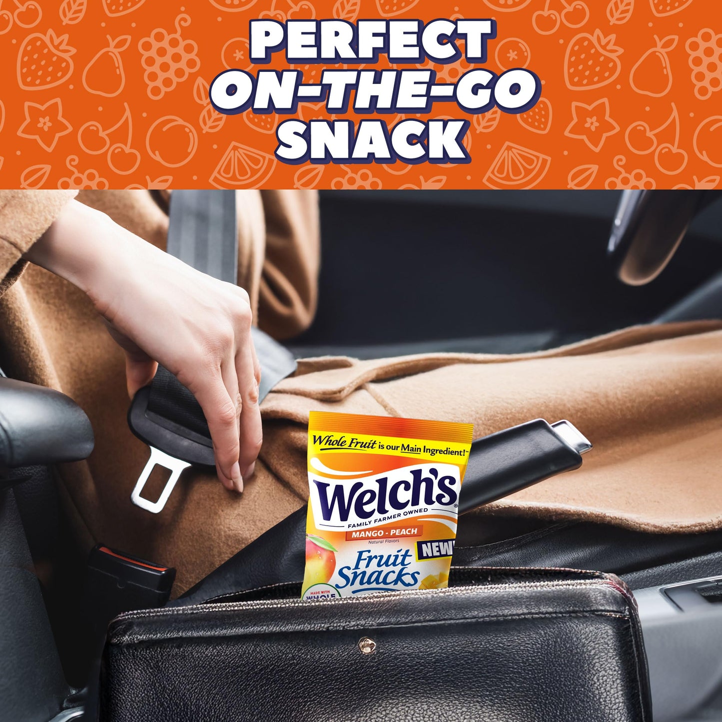 Welchs Fruit Snacks  Mango Peach Snack Box  Gluten Free  5oz Snack Packs (Pack of 12)