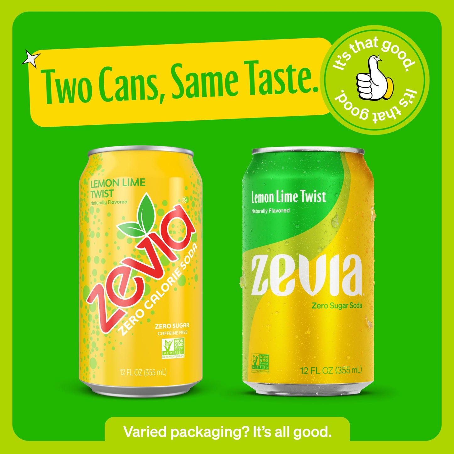 Zevia Zero Calorie Soda  Lemon Lime Twist  12 Ounce Cans (Pack of 6)