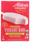 Aldens Organic Strawberry Yogurt Bars, 4 ct, 10 fl oz