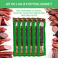 Aufschnitt Grass Fed Beef Jerky Sticks - Low Sodium, Certified Kosher - Halal And Keto Friendly - 6 Pack, Italian