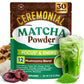 Venture Pal Ceremonial Grade Matcha Powder - 12 Superfoods with Probiotics & Adaptogenic Mushrooms (Lions Mane, Reishi, Spirulin