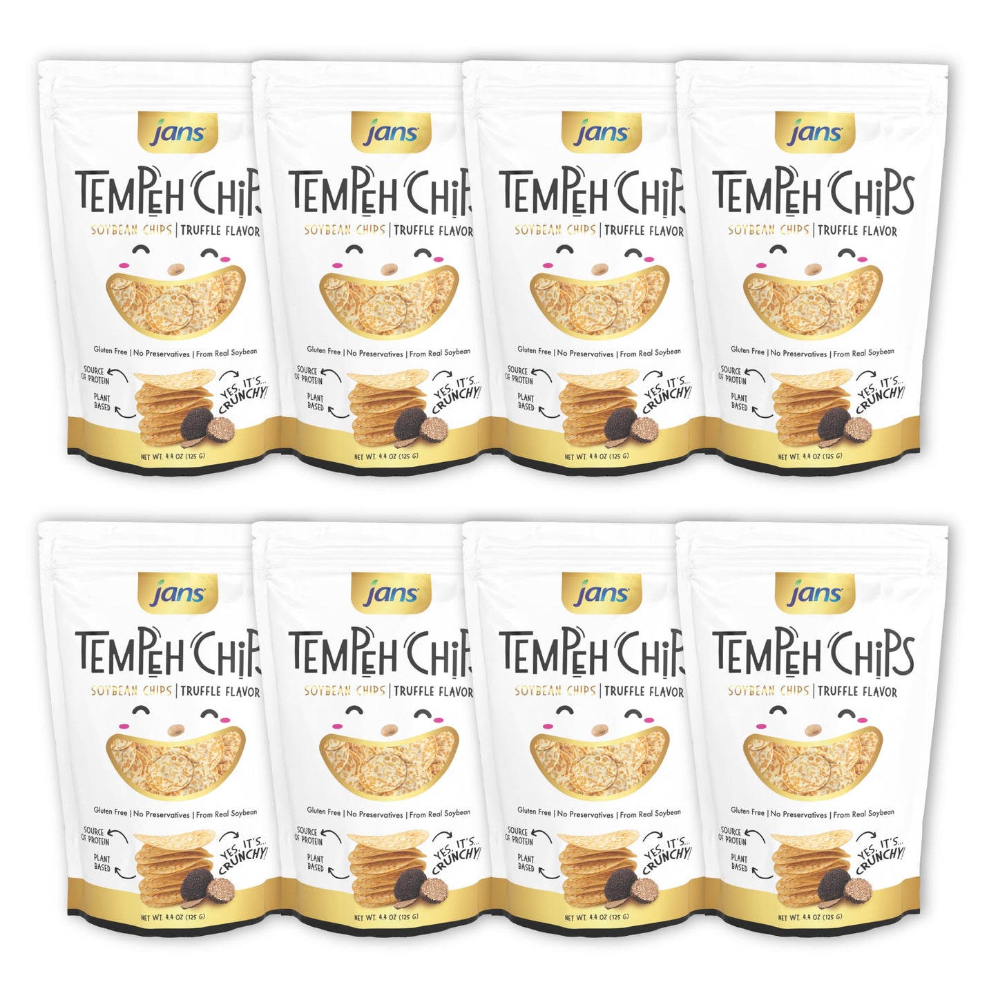 Jans Tempeh Chips | Fermented Soy Bean with Black Truffle | A Traditional Indonesian Snack, Exotic Fusion, Taste the Authenticit