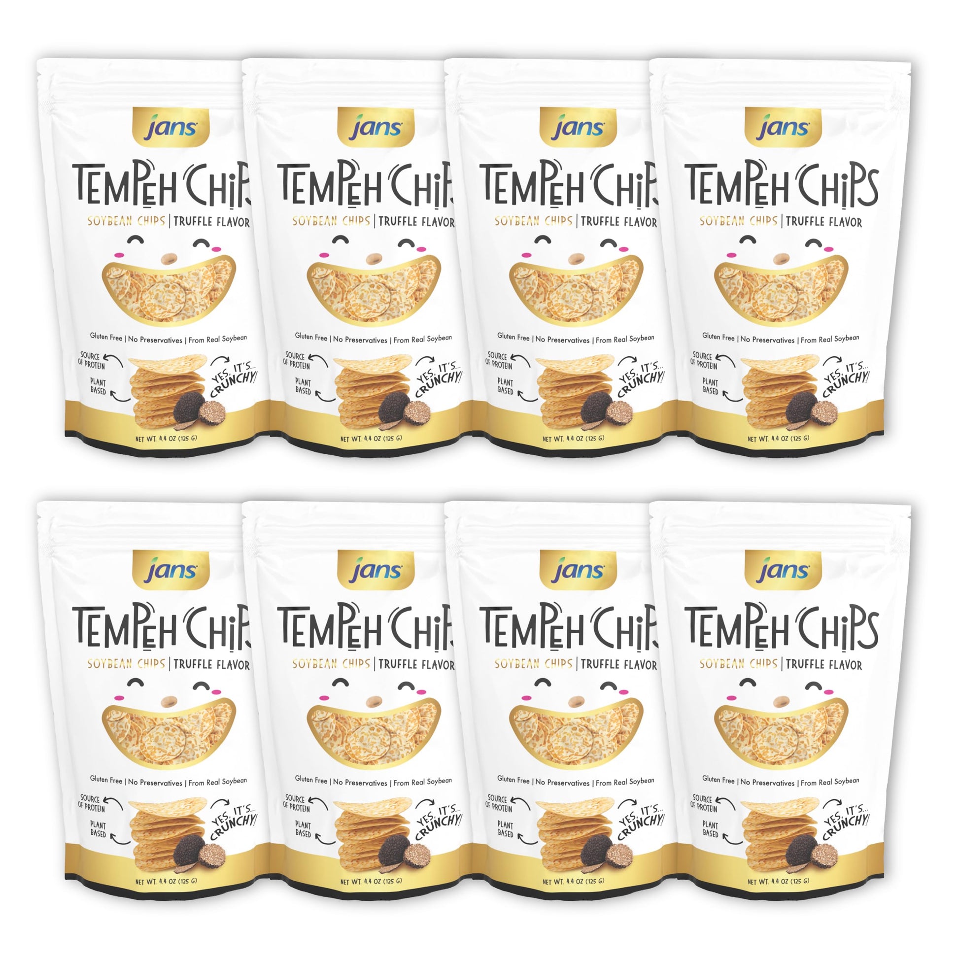 Jans Tempeh Chips | Fermented Soy Bean with Black Truffle | A Traditional Indonesian Snack, Exotic Fusion, Taste the Authenticit