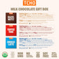 Tcho Organic Milk Chocolate Gift Box - 100% Plant-Based% Vegan - Gourmet Selection Of Choco Latte, Hazel Nuts, And Toffee Time -