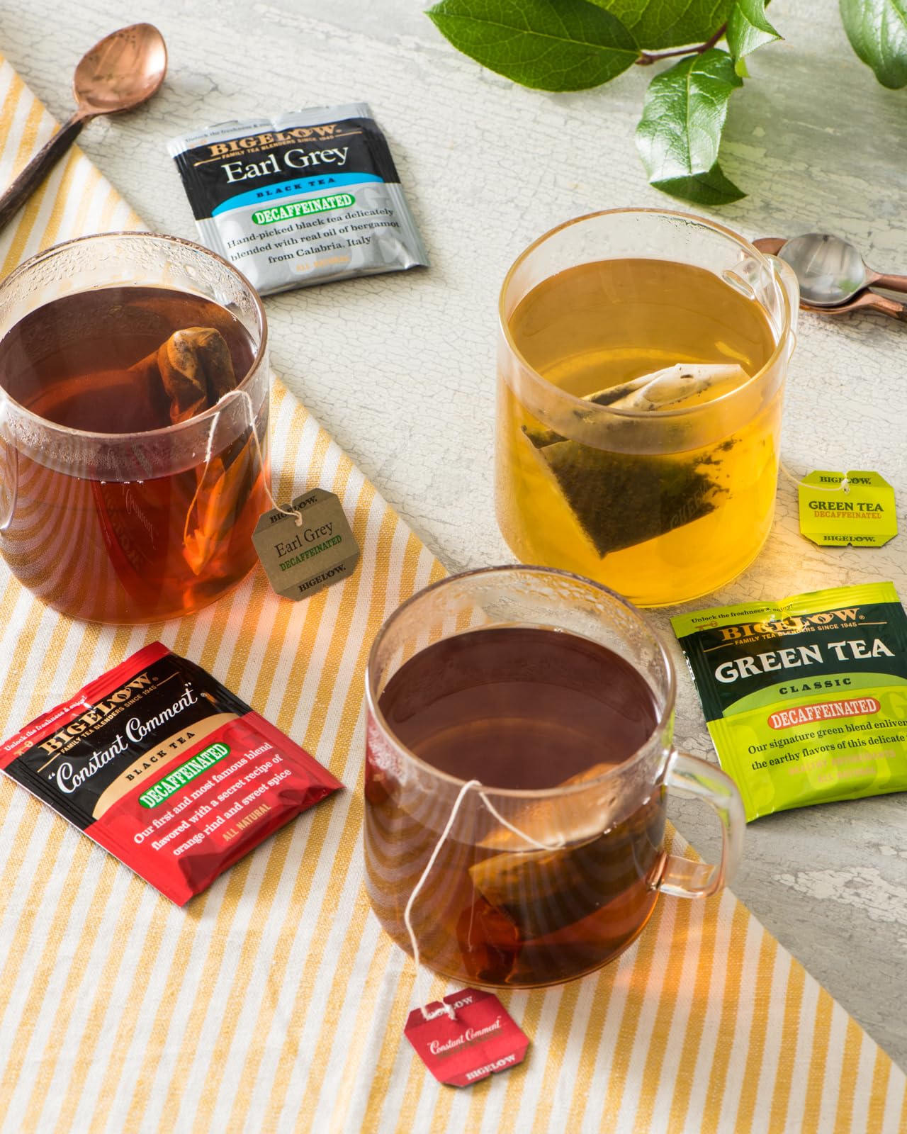 Bigelow Tea Decaffeinated Variety Pack, 6 Flavors, 20 Count Box (Pack of 6), 120 Total Tea Bags
