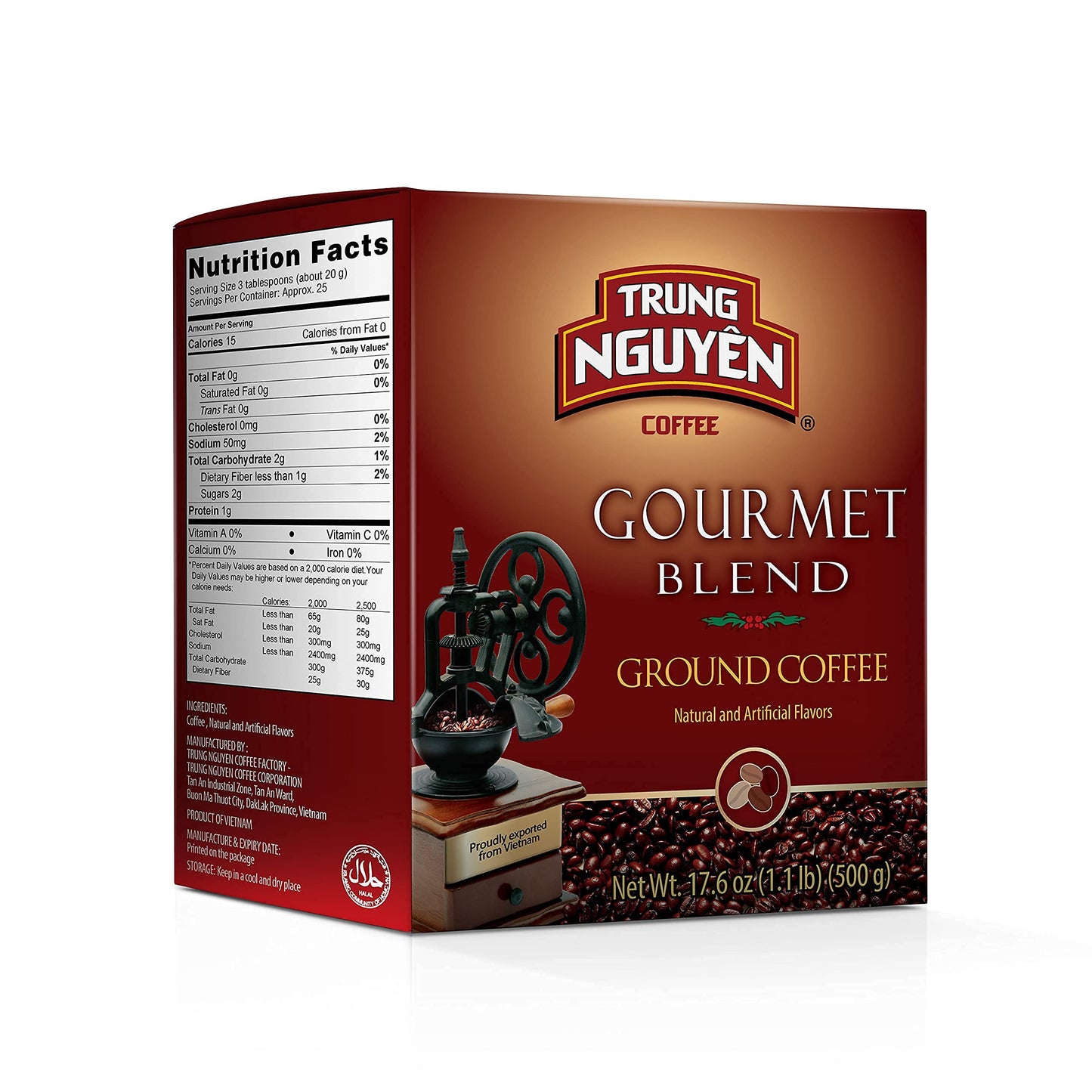 Trung Nguyen Legend Gourmet Blend Premium Roasted Ground Coffee - Chocolate And Fruity Flavor By Robusta & Arabica Coffee Beans