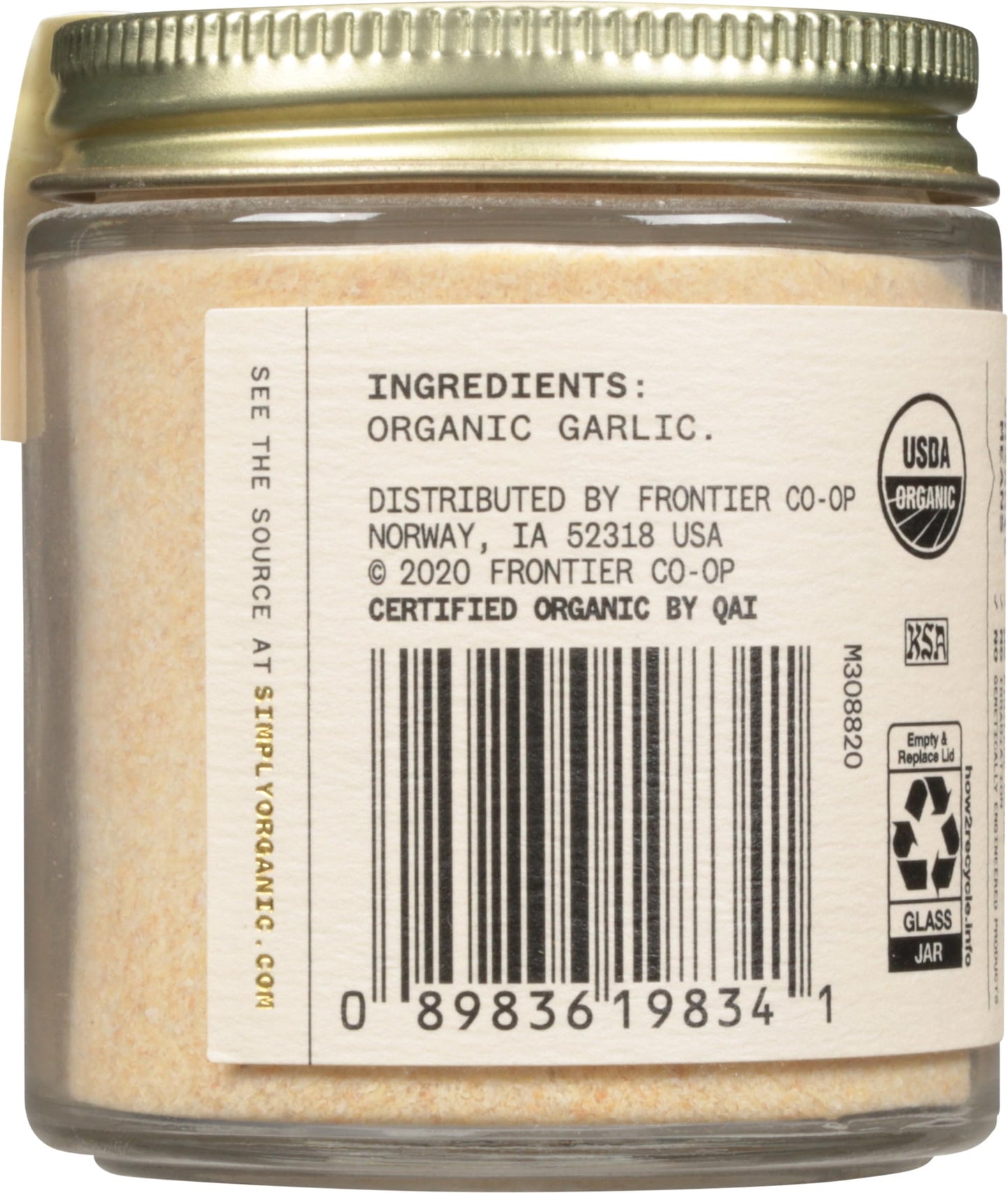 Simply Organic Single Origin Californian Garlic, Organic, 2.79 Ounce
