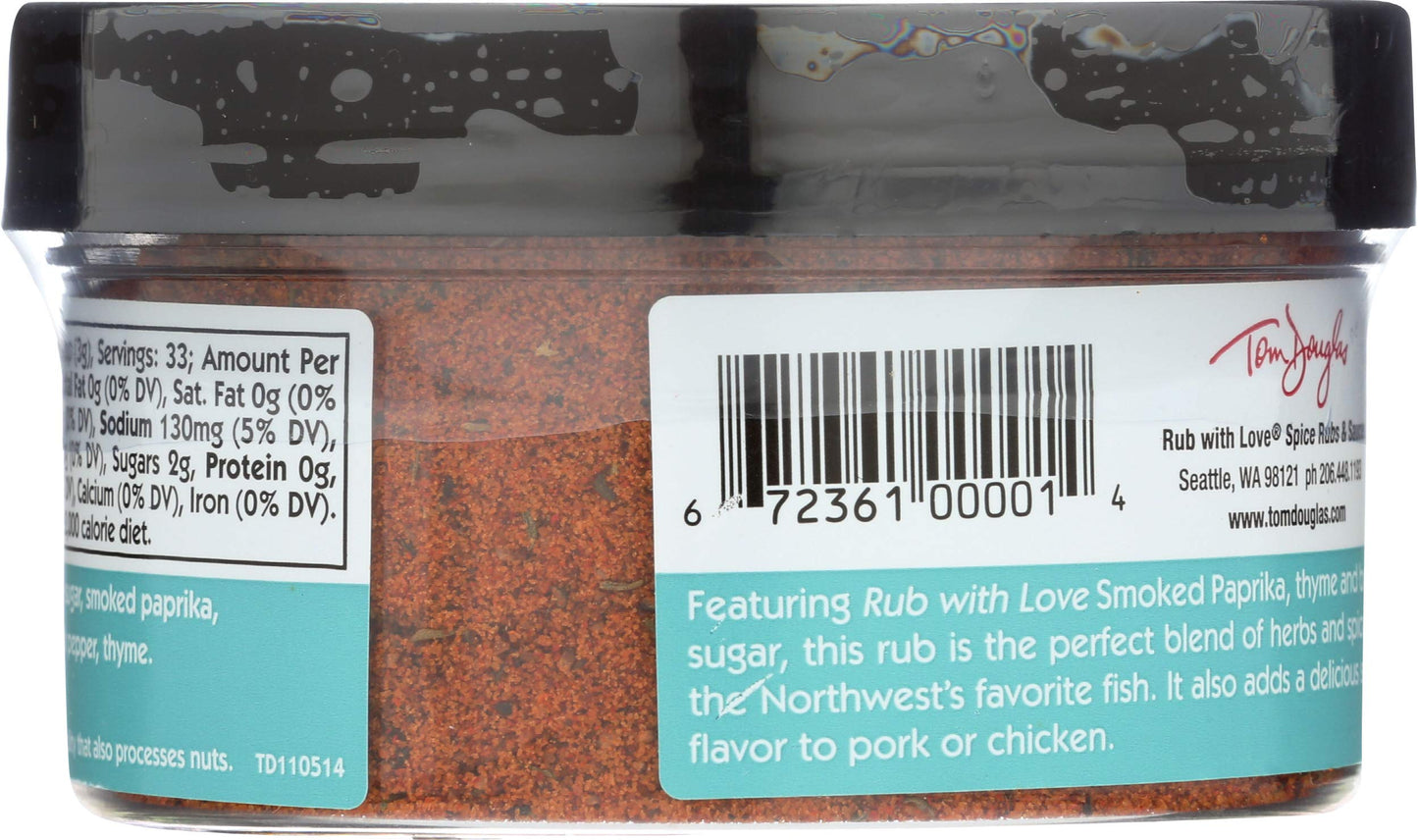 Rub with Love Salmon Rub Seasoning, 3.5 Ounce (Pack of 1), Model 672361000014