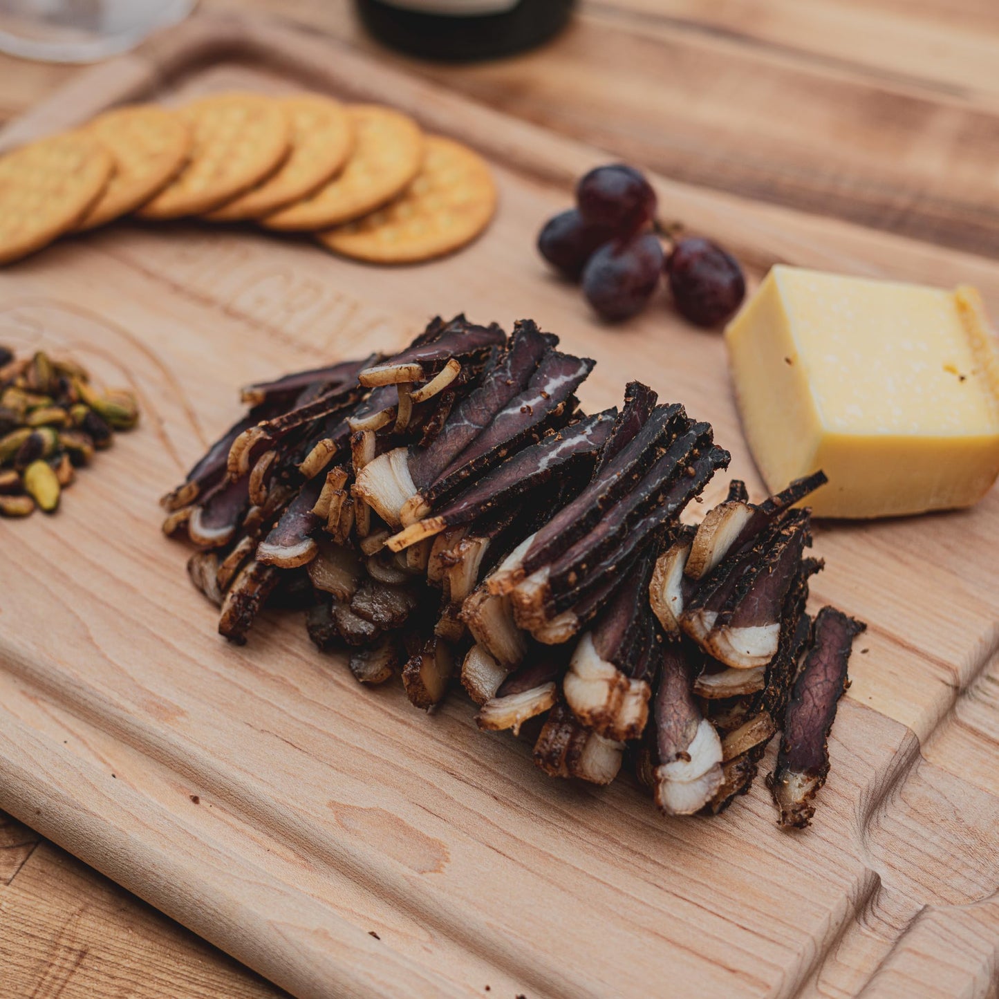Biltong Depot - Traditional Beef Biltong (With Fat) 1Lb (16Oz) Paleo And Keto Friendly/No Preservatives, No Msg, No Gluten, No N