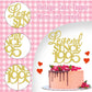 Rssta i Cake Topper, Gold Glitter, Funny 30th Birthday Decoration, Model XM310, Perfect for Cake, Wedding Anniversary Party